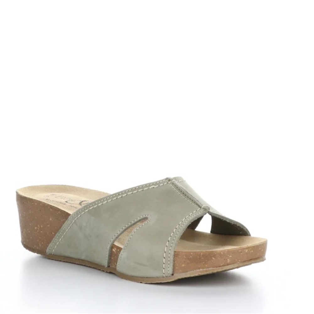 Bos. & Co. LANBI Fango Taupe Casual Slides, Size 7